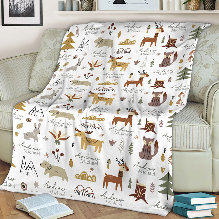 Fleece Baby Animal Blanket For Birthday Or Any Occasion