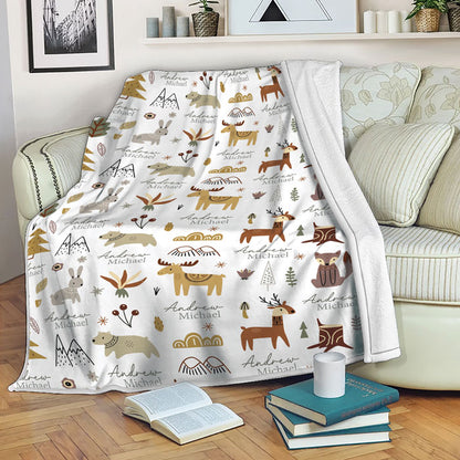 Fleece Baby Animal Blanket For Birthday Or Any Occasion