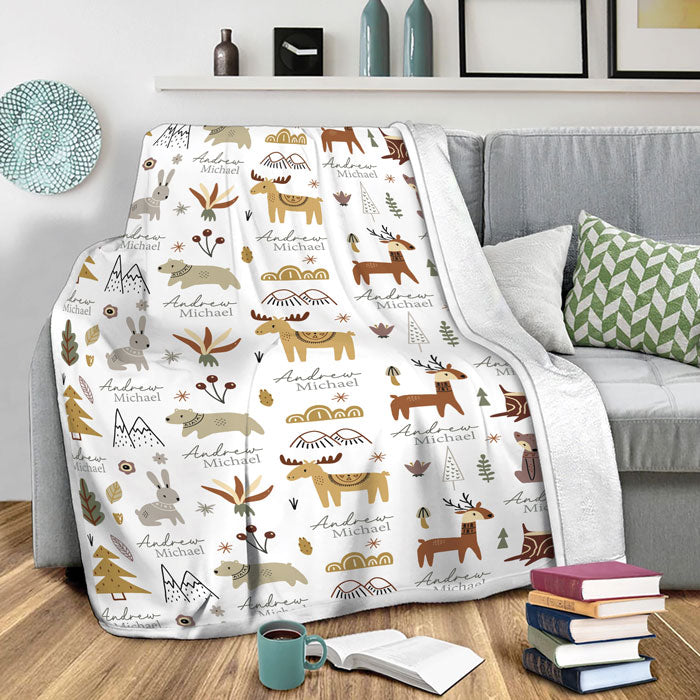 Fleece Baby Animal Blanket For Birthday Or Any Occasion