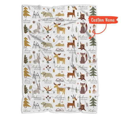 Fleece Baby Animal Blanket For Birthday Or Any Occasion