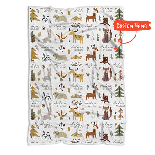 Fleece Baby Animal Blanket For Birthday Or Any Occasion