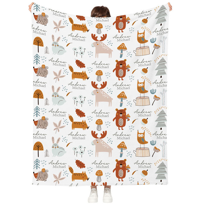 Personalized Baby Blanket With Name, Fleece Baby Blankets For Girls Or Boys