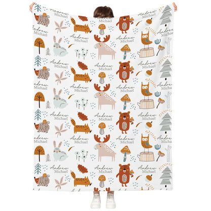 Personalized Baby Blanket With Name, Fleece Baby Blankets For Girls Or Boys