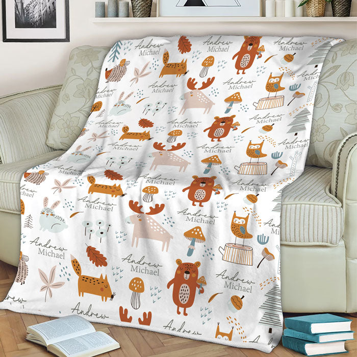 Personalized Baby Blanket With Name, Fleece Baby Blankets For Girls Or Boys