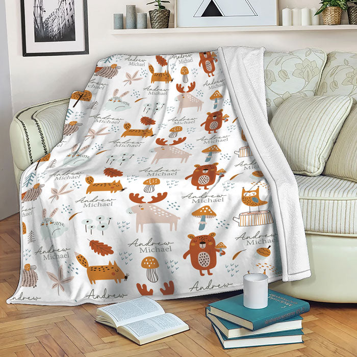 Personalized Baby Blanket With Name, Fleece Baby Blankets For Girls Or Boys
