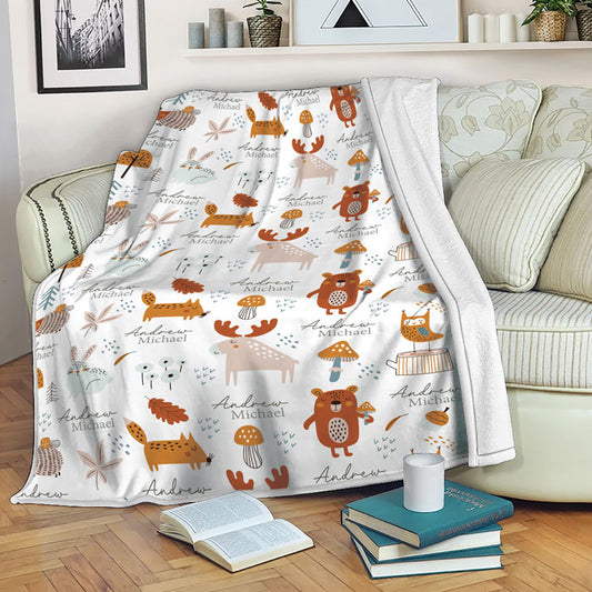 Personalized Baby Blanket With Name, Fleece Baby Blankets For Girls Or Boys