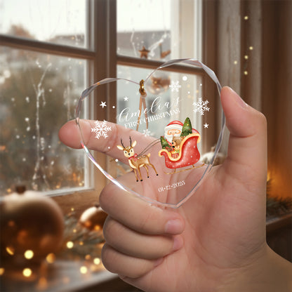 Personalized Baby's First Christmas Ornament, Baby Shower Gifts For Girls Boys Kids