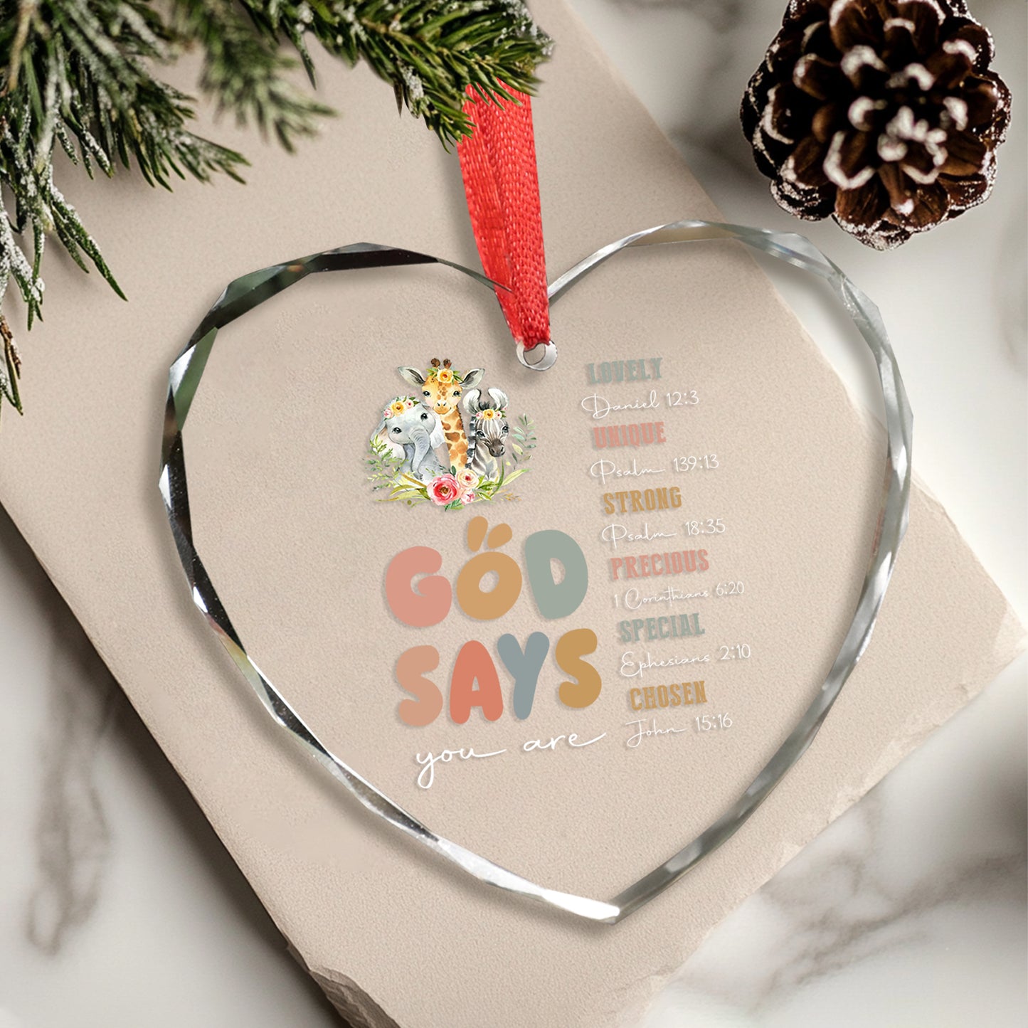 Jesus Ornament For Women Men Or Loved Ones, Religious Gifts For Birthday Or Holiday