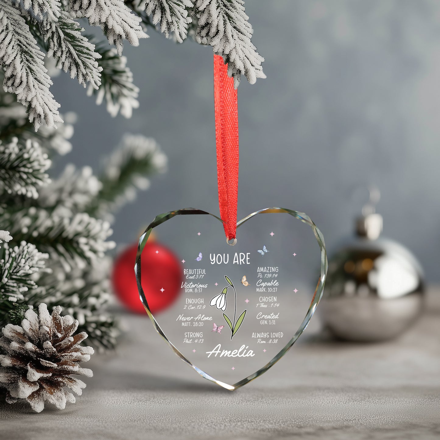 Personalized Christian Ornaments For Women Men Or Loved Ones