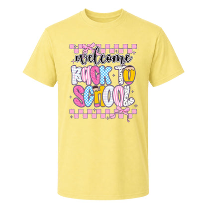 Personalized Welcome Back to School Teacher Student Shirt, Custom Name Back to School T-Shirt, First Day of School Gift Tee