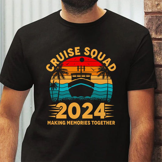 Cruise Squad 2024 Summer Vacation Matching Family Group T-Shirt