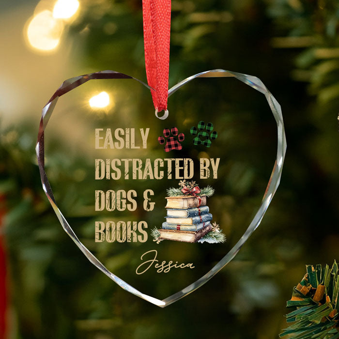 Personalized Book Ornaments For Christmas Tree, Gifts For Dog Lovers