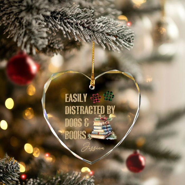 Personalized Book Ornaments For Christmas Tree, Gifts For Dog Lovers