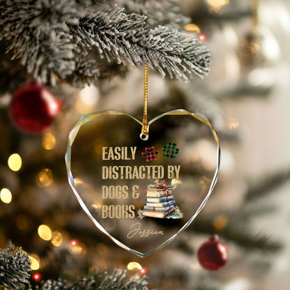 Personalized Book Ornaments For Christmas Tree, Gifts For Dog Lovers