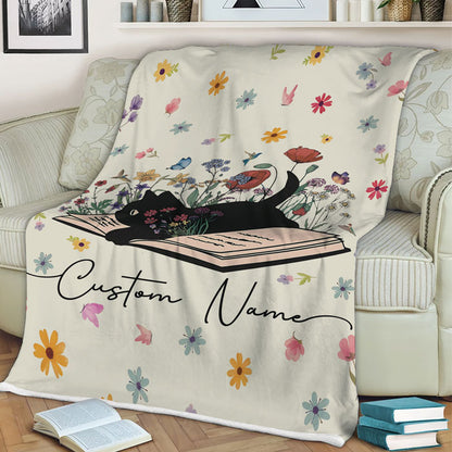 Personalized Reading Fleece Blanket For Book Lovers