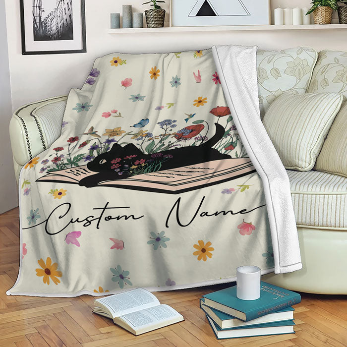 Personalized Reading Fleece Blanket For Book Lovers