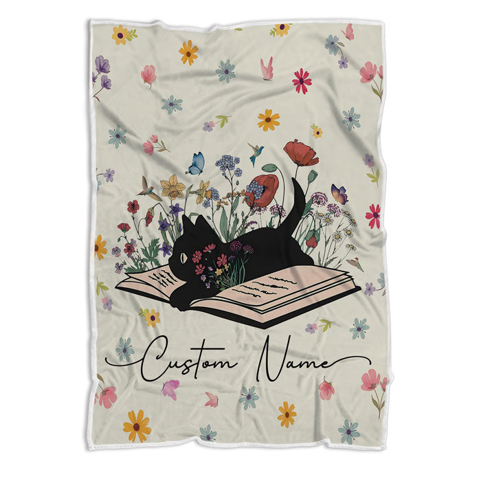 Personalized Reading Fleece Blanket For Book Lovers