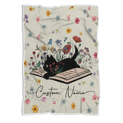Personalized Reading Fleece Blanket For Book Lovers