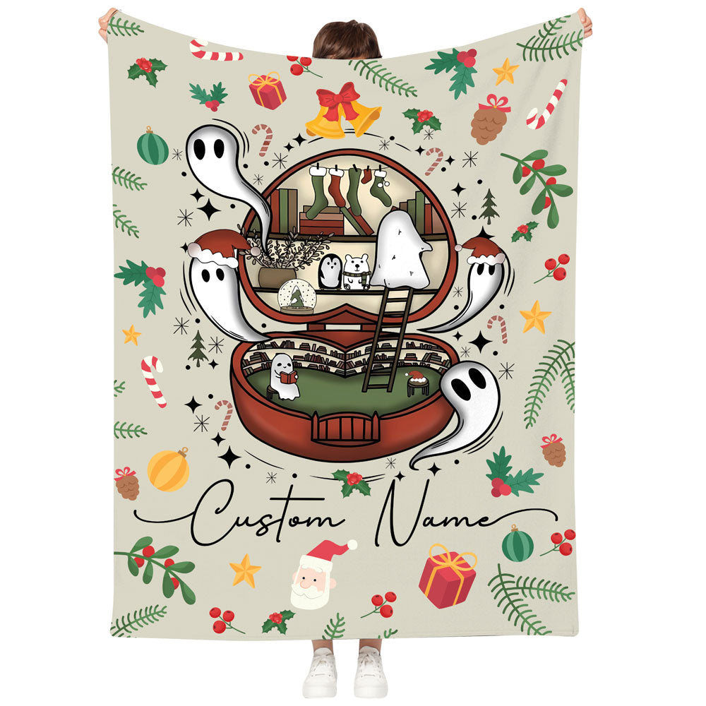Fleece Christmas Blanket Throw For Reader Family Friends Or Loved Ones