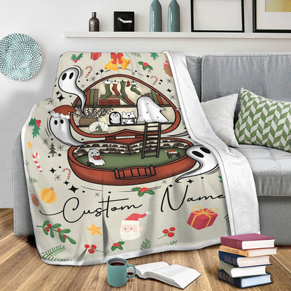 Fleece Christmas Blanket Throw For Reader Family Friends Or Loved Ones