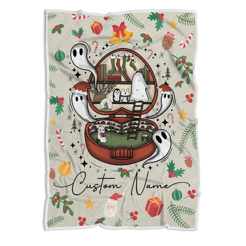 Fleece Christmas Blanket Throw For Reader Family Friends Or Loved Ones