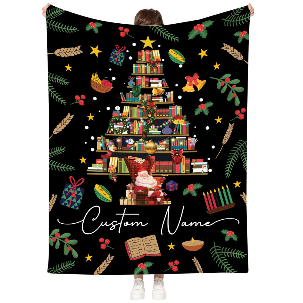 Personalized Reading Fleece Blanket For Book Lovers