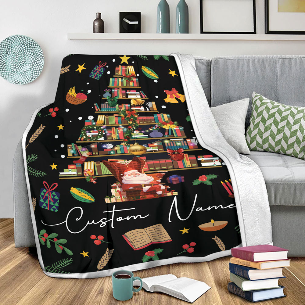 Personalized Reading Fleece Blanket For Book Lovers