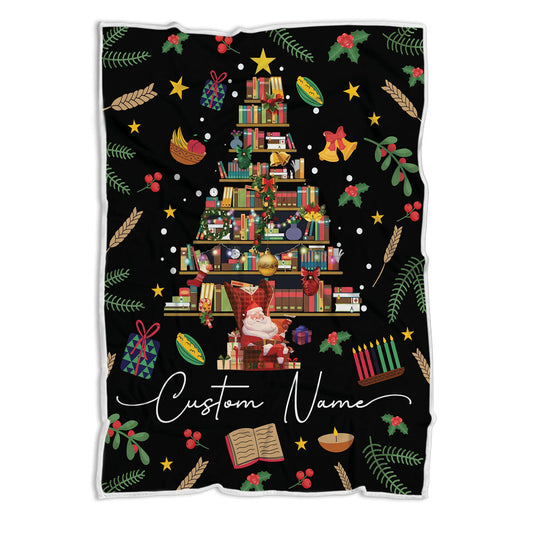Personalized Reading Fleece Blanket For Book Lovers