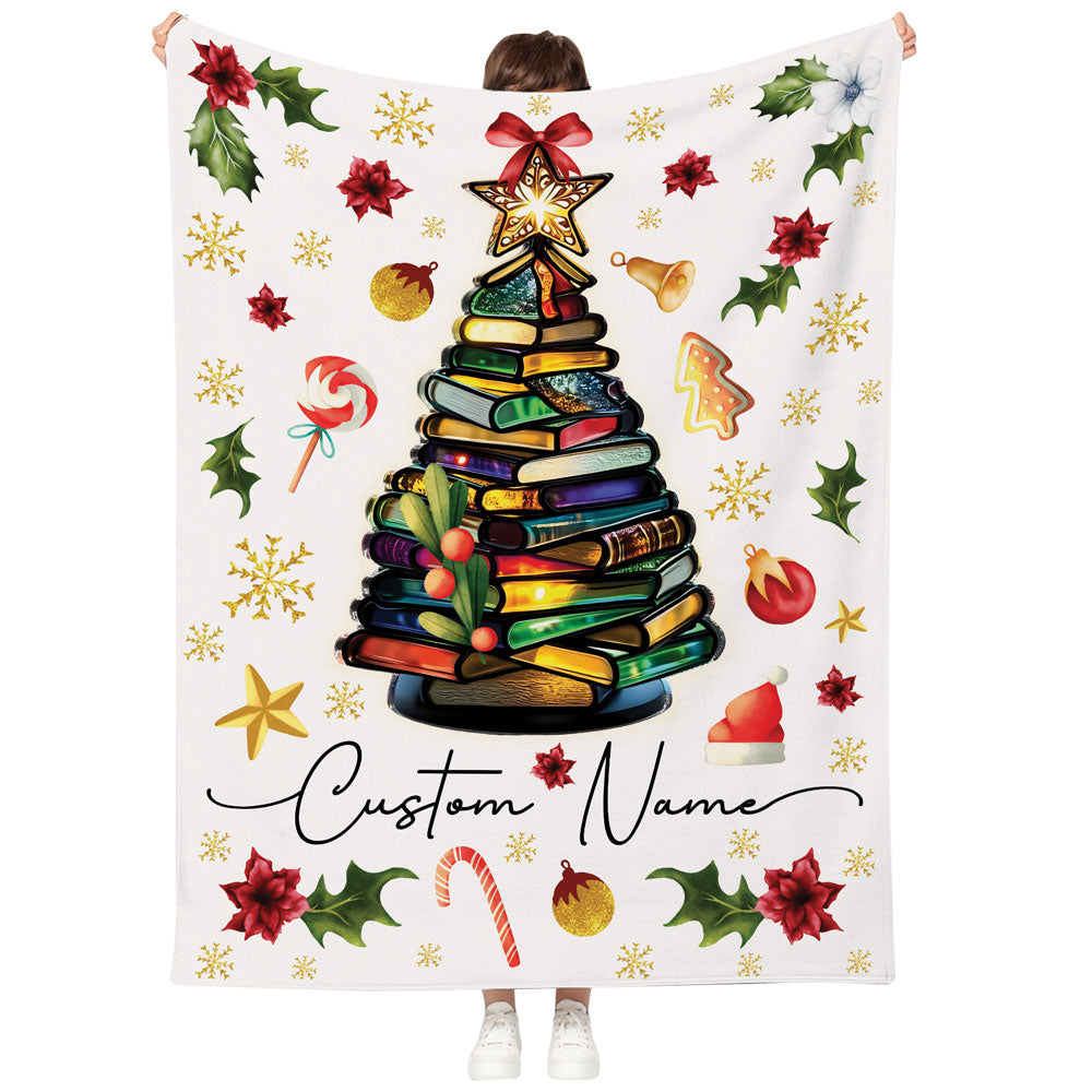 Personalized Reading Fleece Blanket For Book Lovers Or Teacher