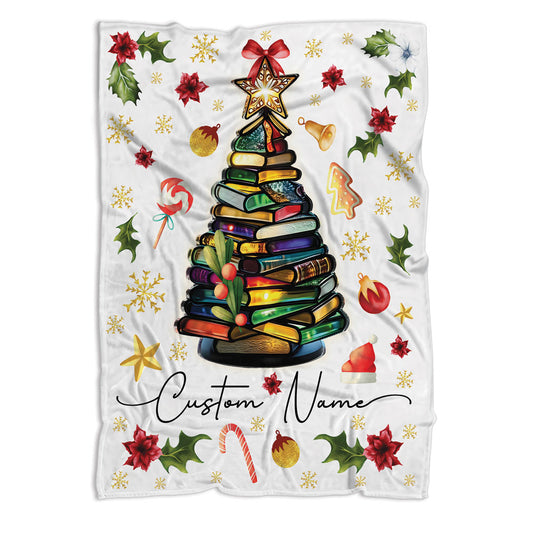Personalized Reading Fleece Blanket For Book Lovers Or Teacher