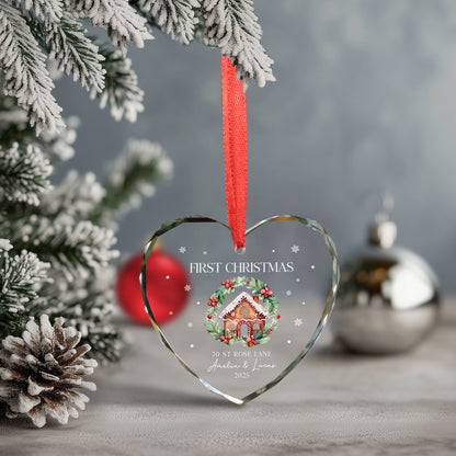 Custom First Christmas Married Ornament 2025, New Home Ornament For Anniversary