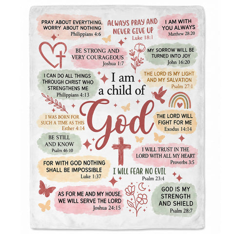Thanksgiving Jesus Christian Fall Tree Blanket, Religious Fleece & Sherpa Throw, Faith Gift for Adults, Friends