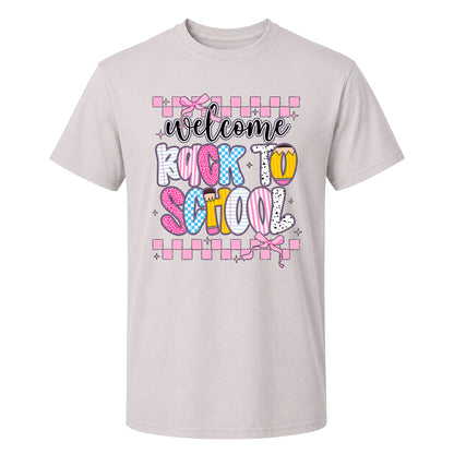Personalized Welcome Back to School Teacher Student Shirt, Custom Name Back to School T-Shirt, First Day of School Gift Tee