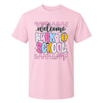 Personalized Welcome Back to School Teacher Student Shirt, Custom Name Back to School T-Shirt, First Day of School Gift Tee
