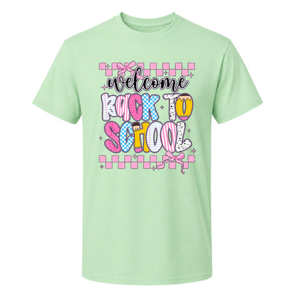Personalized Welcome Back to School Teacher Student Shirt, Custom Name Back to School T-Shirt, First Day of School Gift Tee