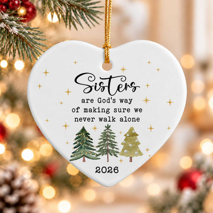 Sister Christmas Ornament, I Love You Forever Keepsake, Christmas Gift for Sister