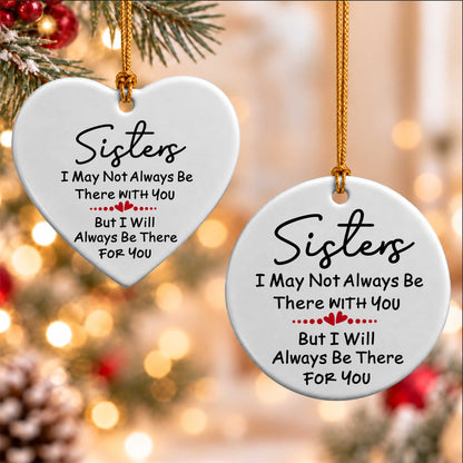 Sister Christmas Ornament, I Love You Forever Keepsake, Christmas Gift for Sister