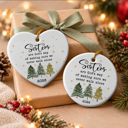 Sister Christmas Ornament, I Love You Forever Keepsake, Christmas Gift for Sister