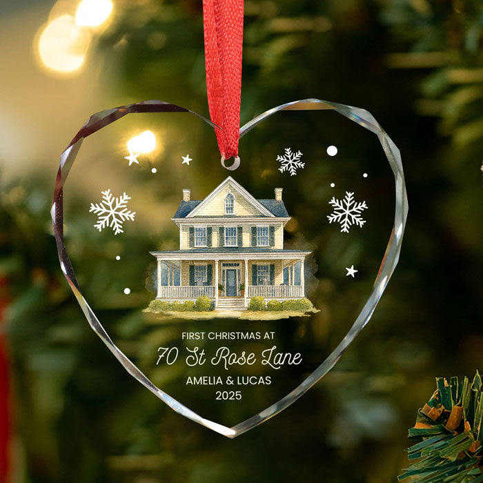 Personalized Couple Christmas Ornaments, First Home Ornament 2025 For Couples