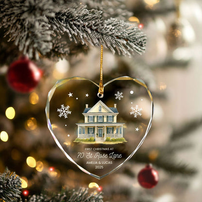 Personalized Couple Christmas Ornaments, First Home Ornament 2025 For Couples