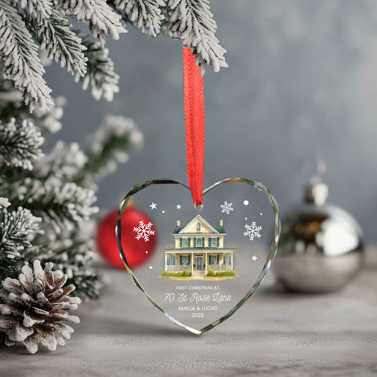 Personalized Couple Christmas Ornaments, First Home Ornament 2025 For Couples