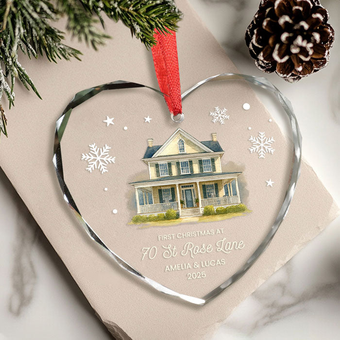 Personalized Couple Christmas Ornaments, First Home Ornament 2025 For Couples
