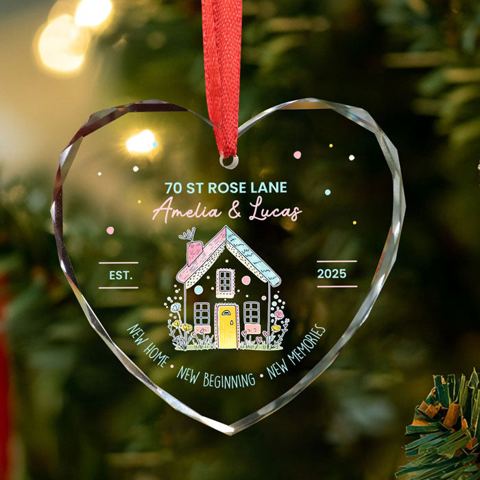 Personalized Christmas Ornaments For Couples, New Home Christmas Ornament 2025