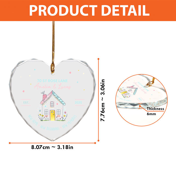 Personalized Christmas Ornaments For Couples, New Home Christmas Ornament 2025