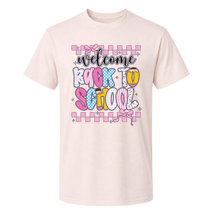 Personalized Welcome Back to School Teacher Student Shirt, Custom Name Back to School T-Shirt, First Day of School Gift Tee