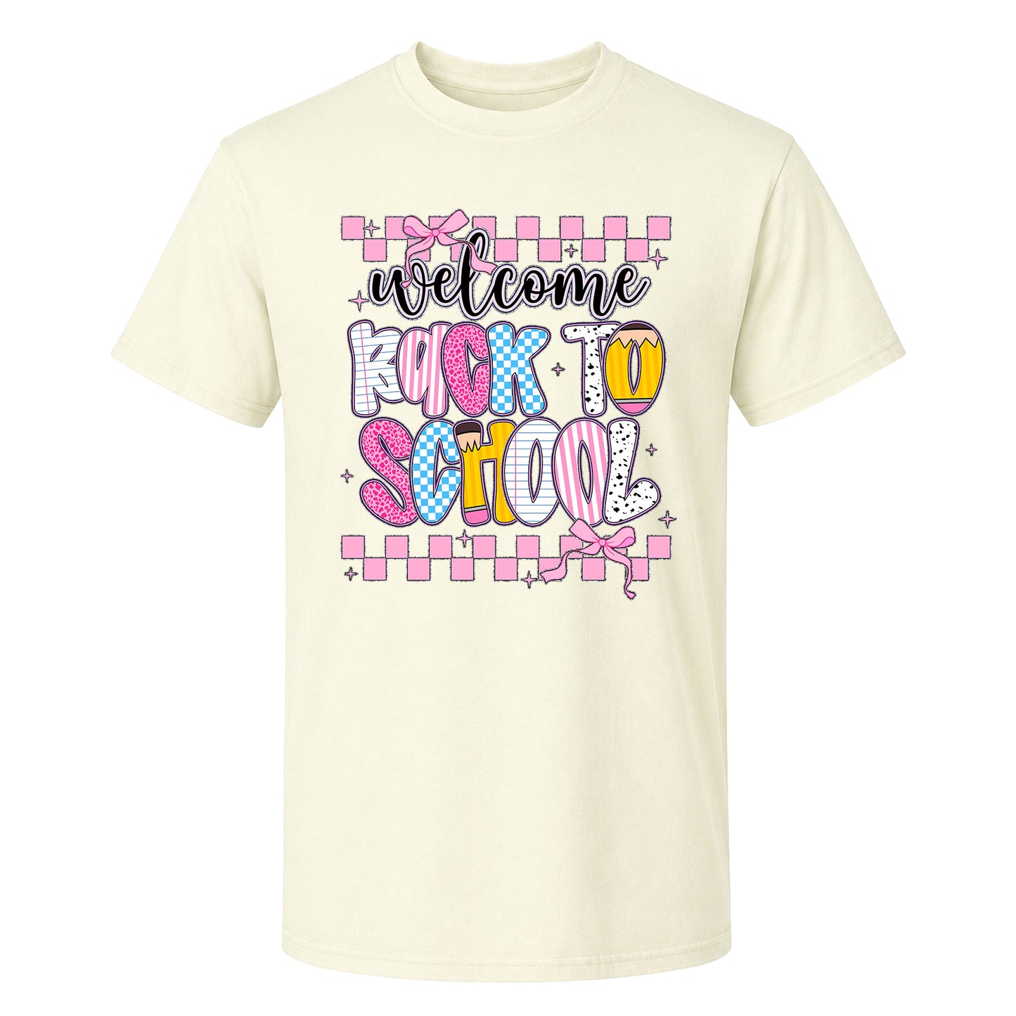 Personalized Welcome Back to School Teacher Student Shirt, Custom Name Back to School T-Shirt, First Day of School Gift Tee