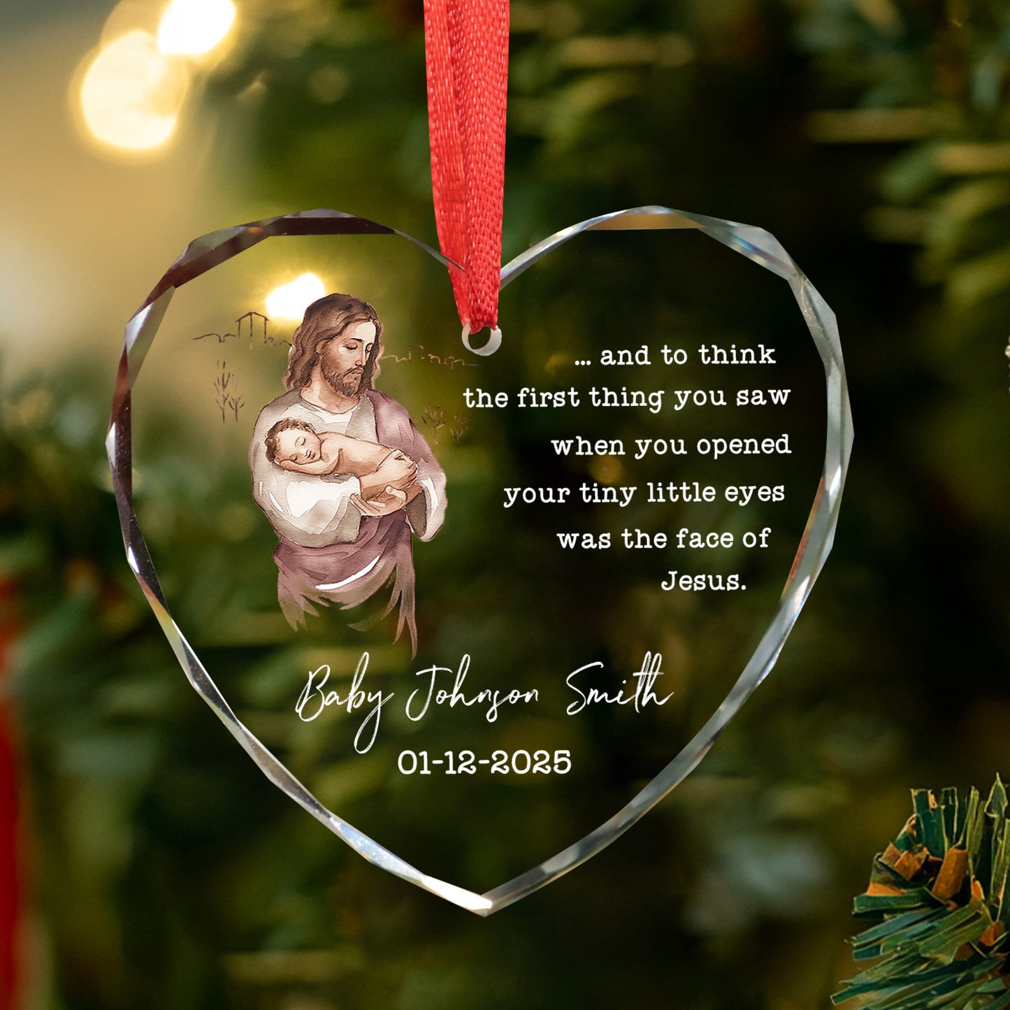 Personalized Baby Angel Ornaments For Christmas Tree, Miscarriage Gifts For Mothers