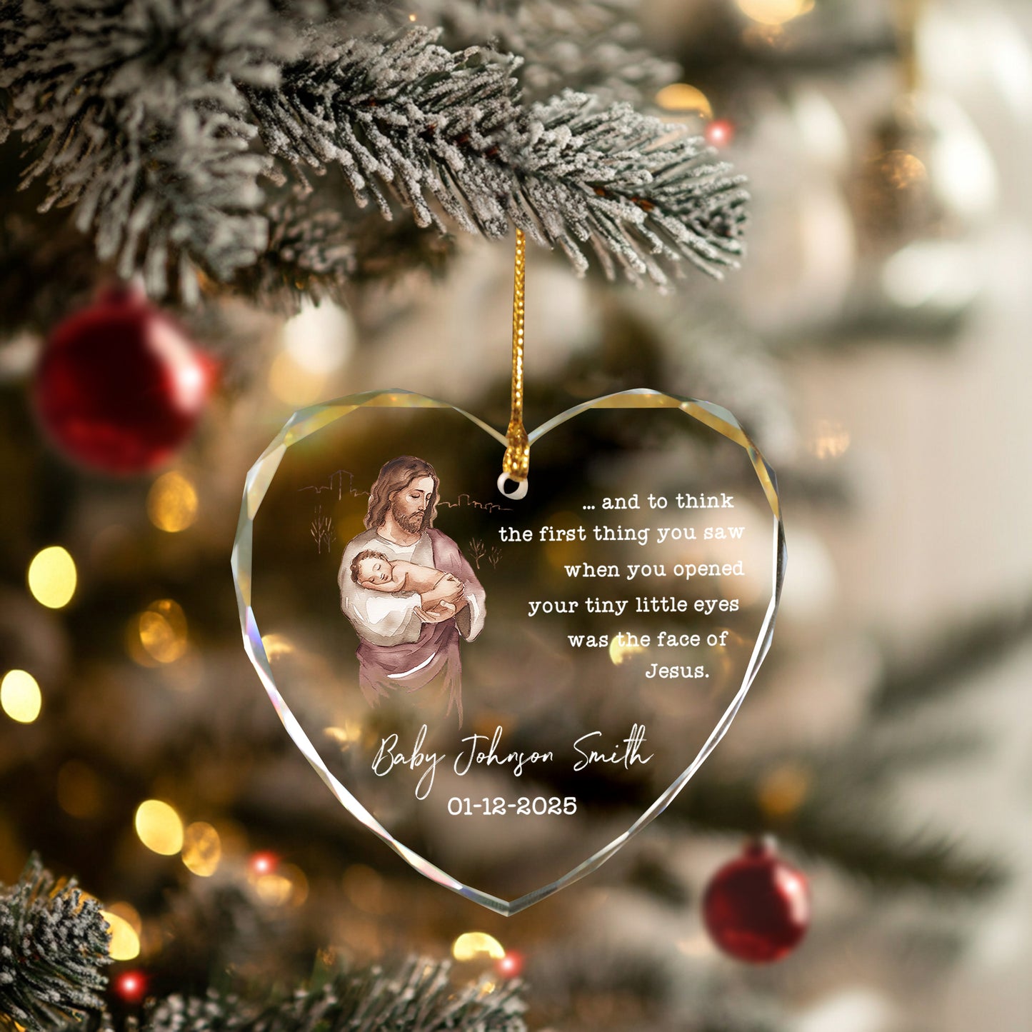 Personalized Baby Angel Ornaments For Christmas Tree, Miscarriage Gifts For Mothers