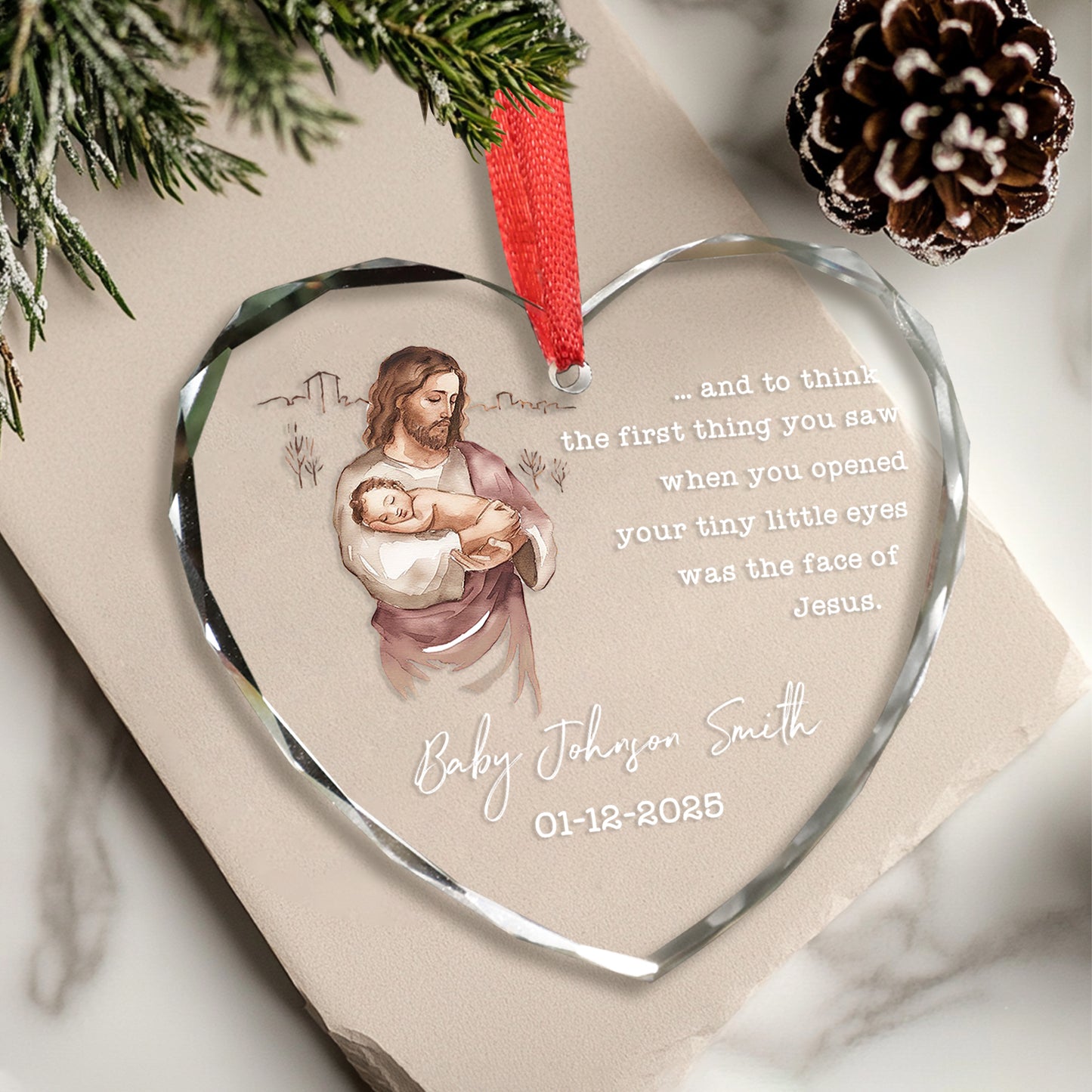Personalized Baby Angel Ornaments For Christmas Tree, Miscarriage Gifts For Mothers