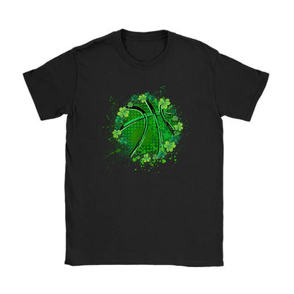 St Patricks day Shamrock Basketball Irish Boys Girls Men T-Shirt